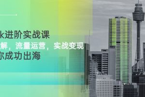 （2749期）TikTok进阶实战课：账号详解，流量运营，实战变现，助力你成功出海