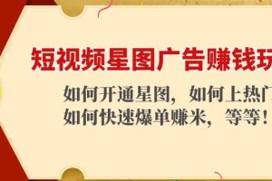 （4300期）短视频星图广告赚钱玩法：如何开通，如何上热门，如何快速爆单赚米！