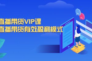 （2572期）抖音直播带货VIP课，专注直播带货有效盈利模式