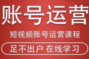 （1857期）短视频账号运营课程：从话术到短视频运营再到直播带货全流程，新人快速入门