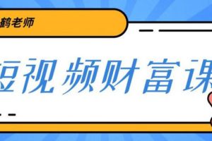 （1790期）鹤老师三天学会短视频 亲授视频算法和涨粉逻辑 一个人顶一百个团队(无水印)