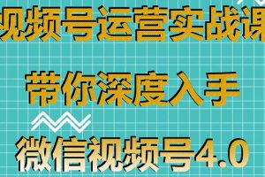 （1592期）视频号运营实战课，带你深度入手微信视频号4.0，零基础手把手实操操作！