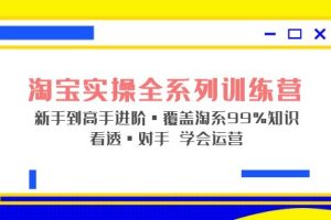 （5172期）淘宝实操全系列训练营 新手到高手进阶·覆盖·99%知识 看透·对手 学会运营