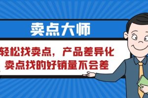 （6457期）卖点 大师，轻松找卖点，产品差异化，卖点找的好销量不会差