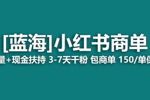 （7602期）【蓝海项目】小红书商单项目，7天就能接广告变现，稳定日入500+保姆级玩法