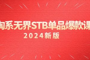 （9207期）淘系 无界STB单品爆款课（2024）付费带动免费的核心逻辑，万相台无界关…