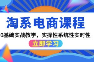 （9704期）淘系电商课程，0基础实战教学，实操性系统性实时性（15节课）