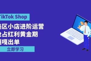 （9886期）TikTok Shop-美区小店进阶运营，抢占红利黄金期 嘎嘎出单（7节课）