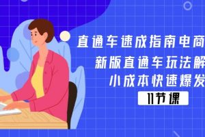 （11537期）直通车 速成指南电商教程：新版直通车玩法解密，小成本快速爆发（11节）